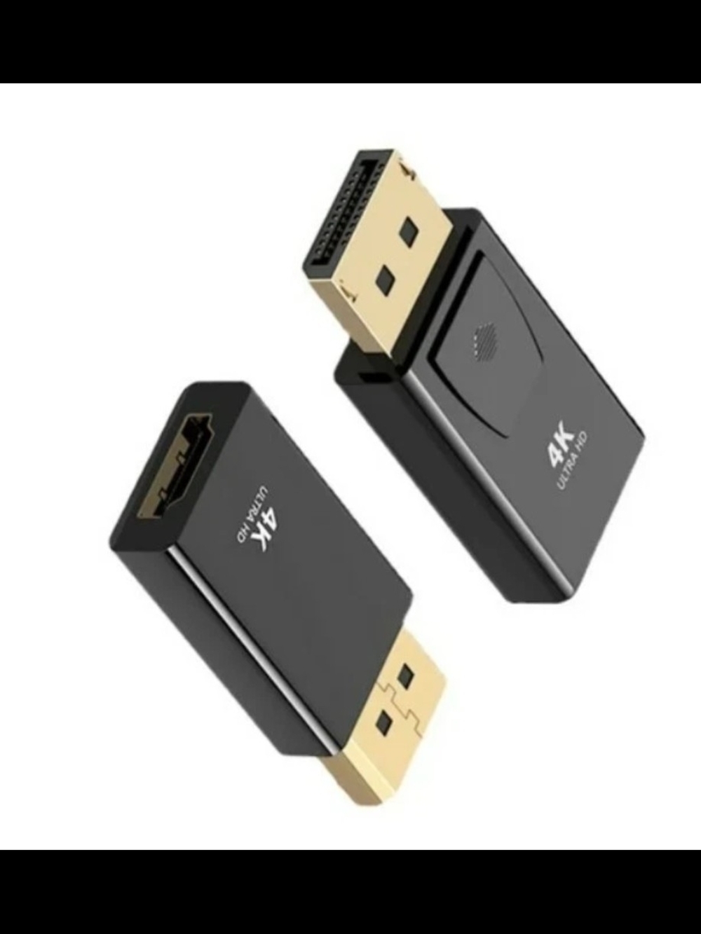 2-Pack DisplayPort to HDMI Adapter 4K Unidirectional DP Male to HDMI Female